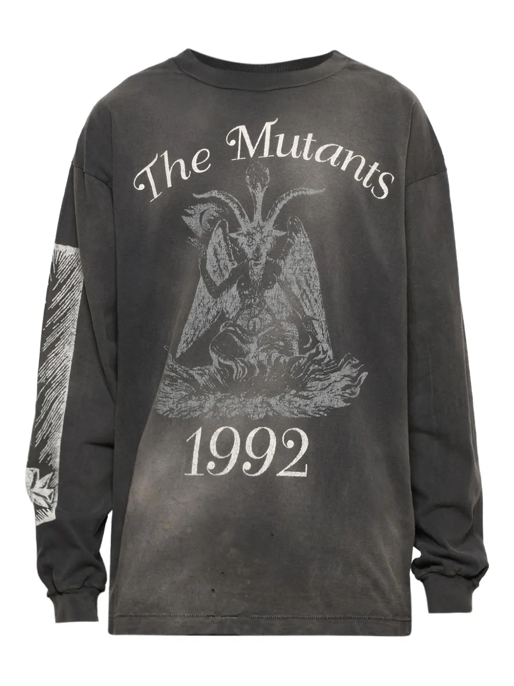 

Футболка с длинными рукавами и графическим принтом SAINT MXXXXXX, серый