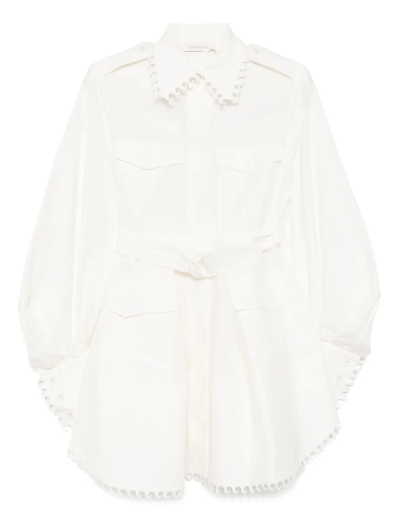 

Платье Mini Illuminate в стиле утилитарности Zimmermann, нейтральный