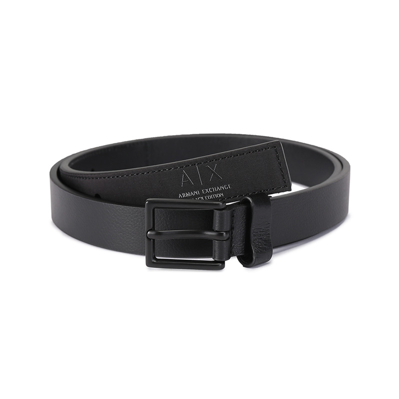 

ARMANI EXCHANGE Ремень мужской из коровьей кожи AE, черный, 2,5 см