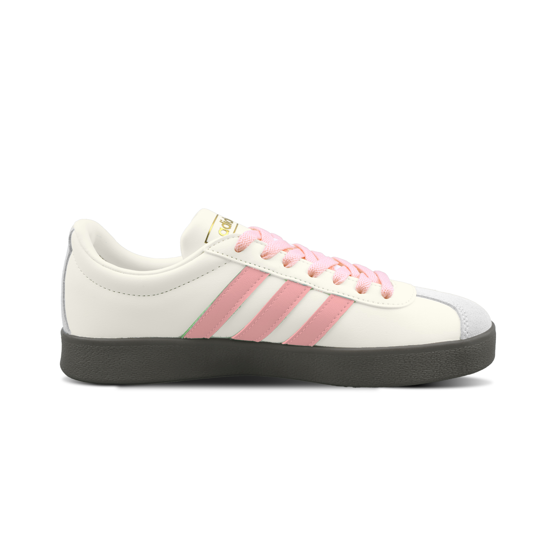 Adidas VL COURT 2.0 Pink Bear Cute, специальная сумка для покупок, устойчивые к истиранию низкие немецкие армейские кроссовки Unisex Pink — фото 4