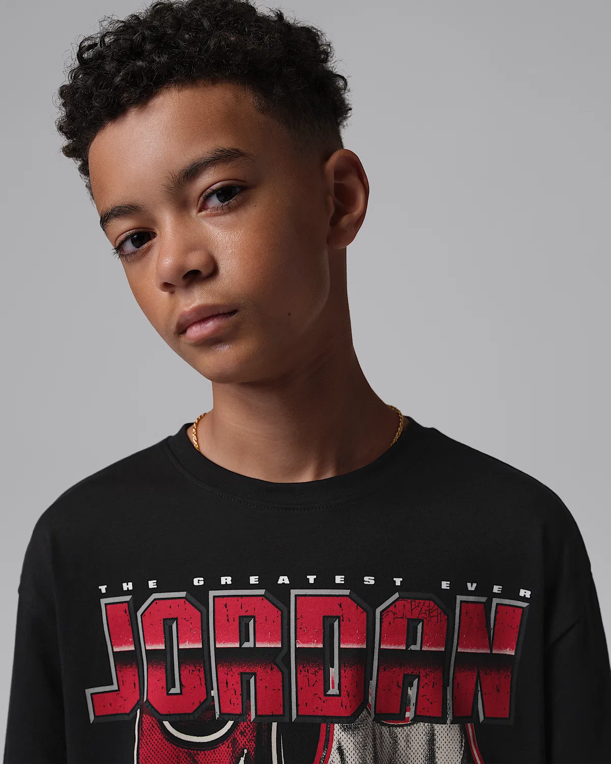 Детская футболка Jordan Home and Away, Black/Red/White/White — фото 3
