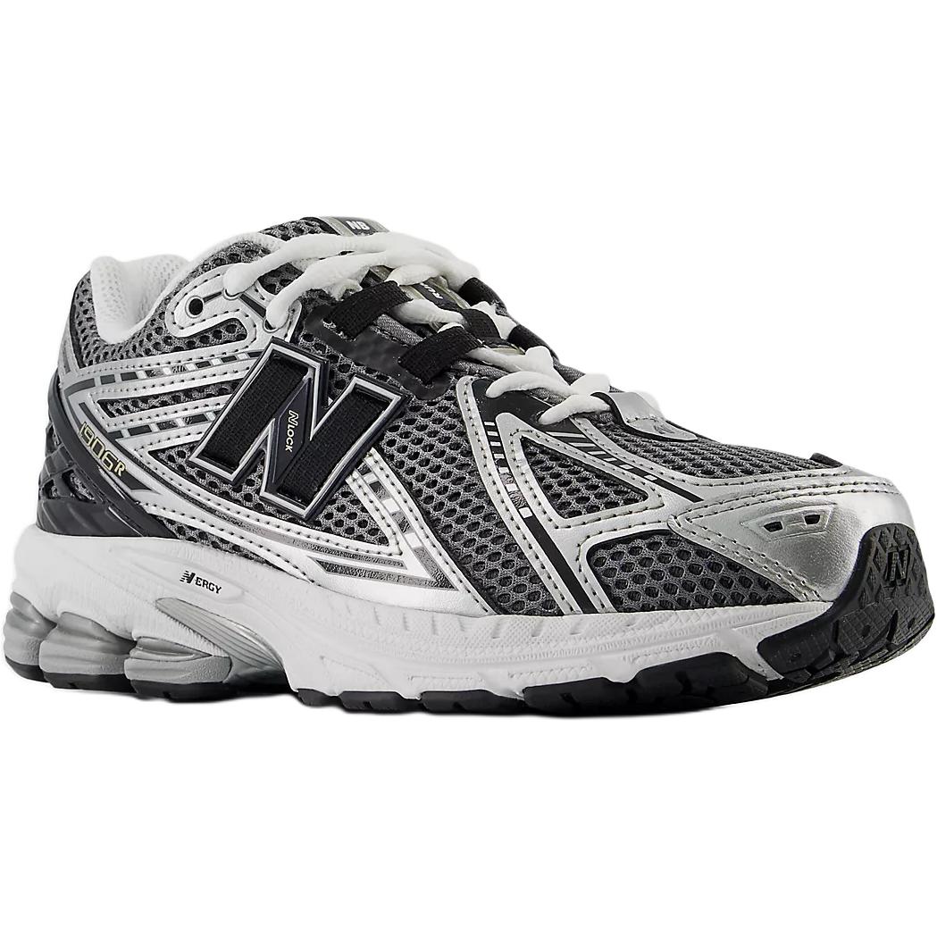 New Balance 1906 устойчивые к истиранию низкие детские беговые кроссовки silver/black — фото 4