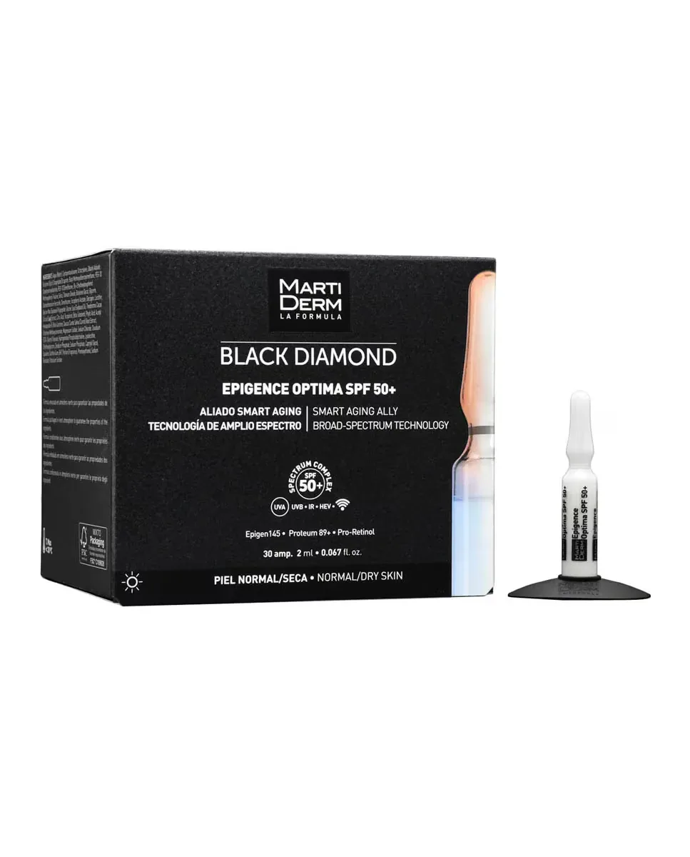Сыворотка MartiDerm — 30 антивозрастных Ампул Epigence Optima SPF + Black Diamond