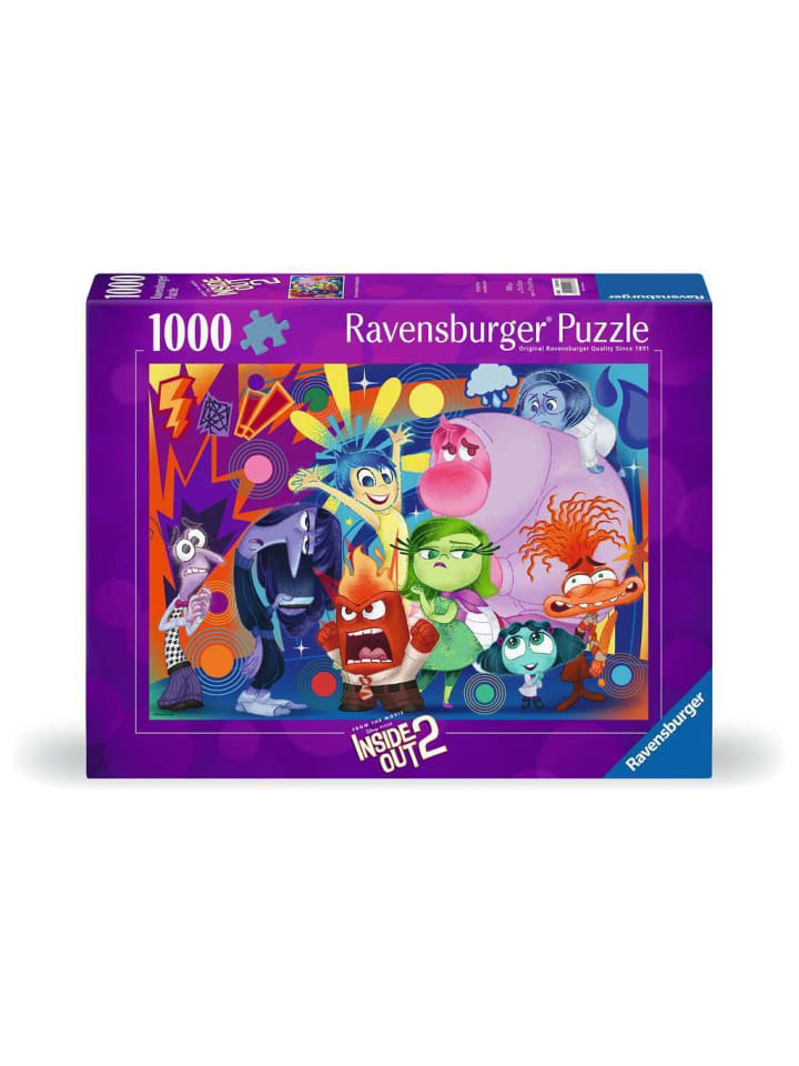 

Пазл Ravensburger, 1000 деталей. Новые эмоции в штаб-квартире в красочном исполнении