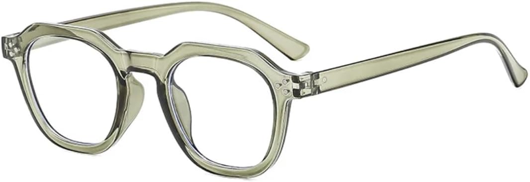 

Винтажные классические солнцезащитные очки в квадратной оправе с заклепками для женщин и мужчин, для активного отдыха, рыбалки, с защитой от УФ-излучения UV400 TVTBBVV, Green Clear