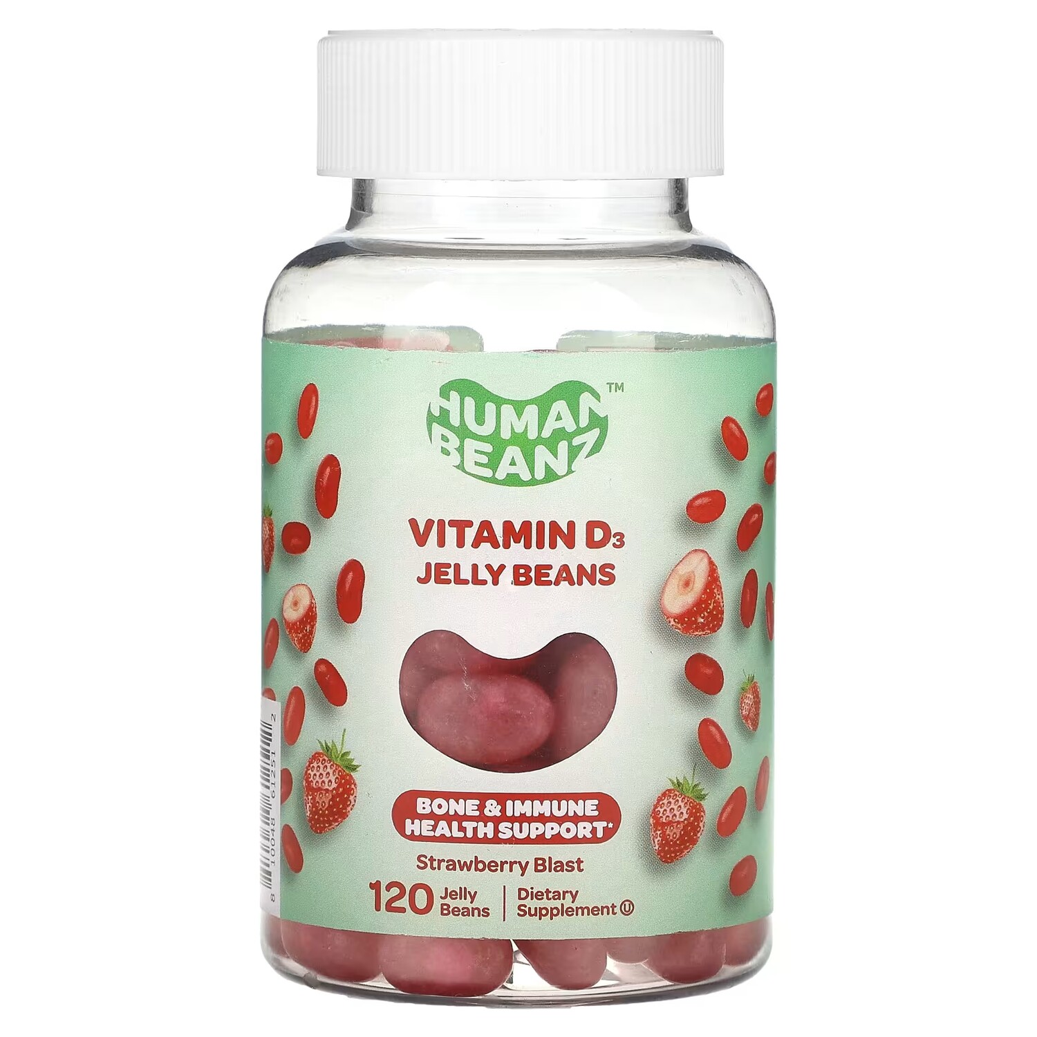

Добавка Human Beanz Strawberry Blast с витамином D3, 120 г