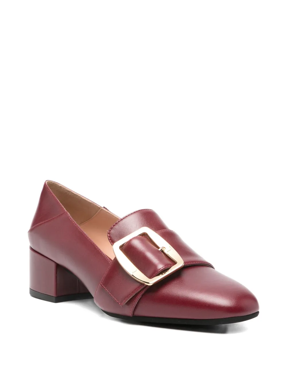 Туфли-лодочки с пряжкой на каблуке 40 мм Bally, красный — фото 2