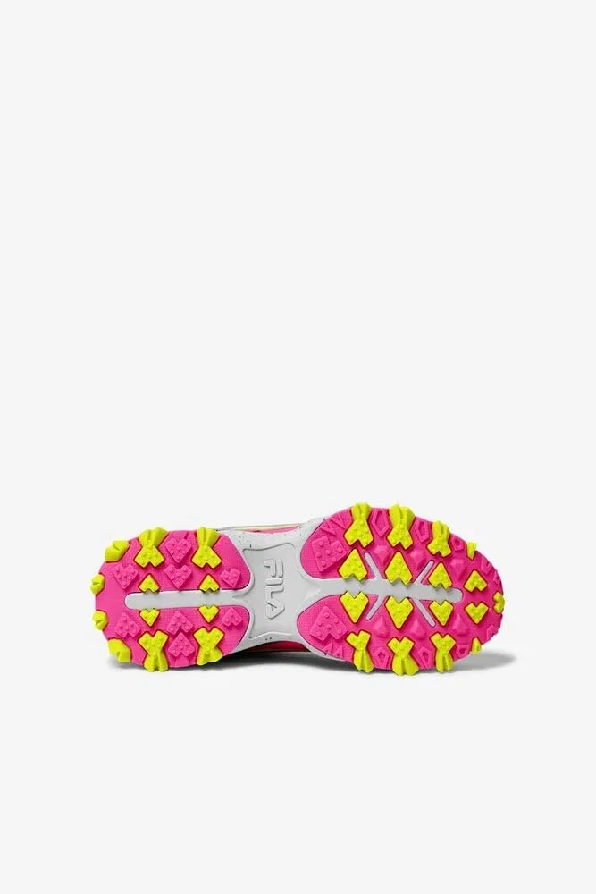Кроссовки для хайкинга Fila, Knockout Pink/Monument/Safety Yellow — фото 3