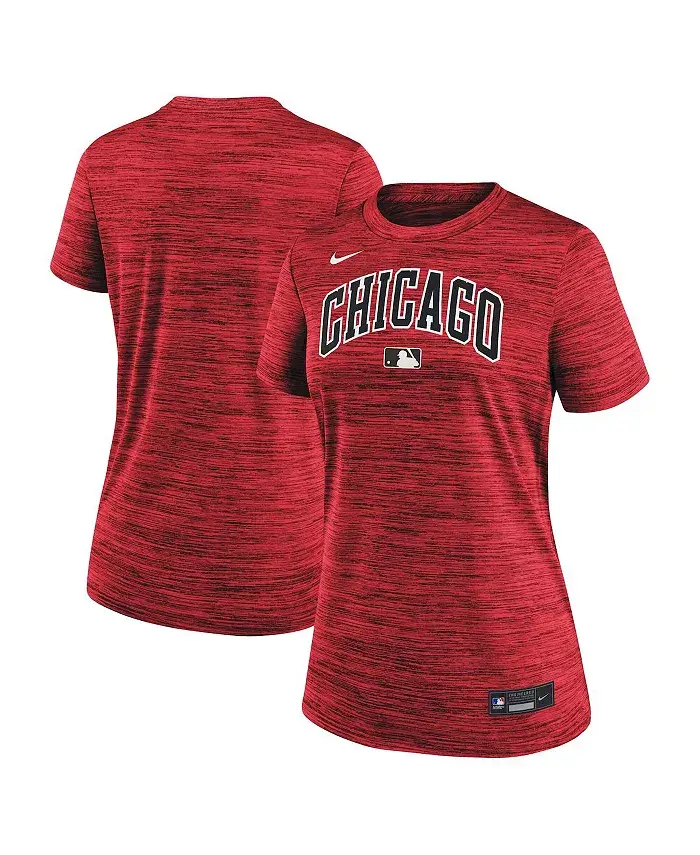 

Женская красная футболка Chicago White Sox 2025 City Connect Authentic Collection Velocity Performance Nike