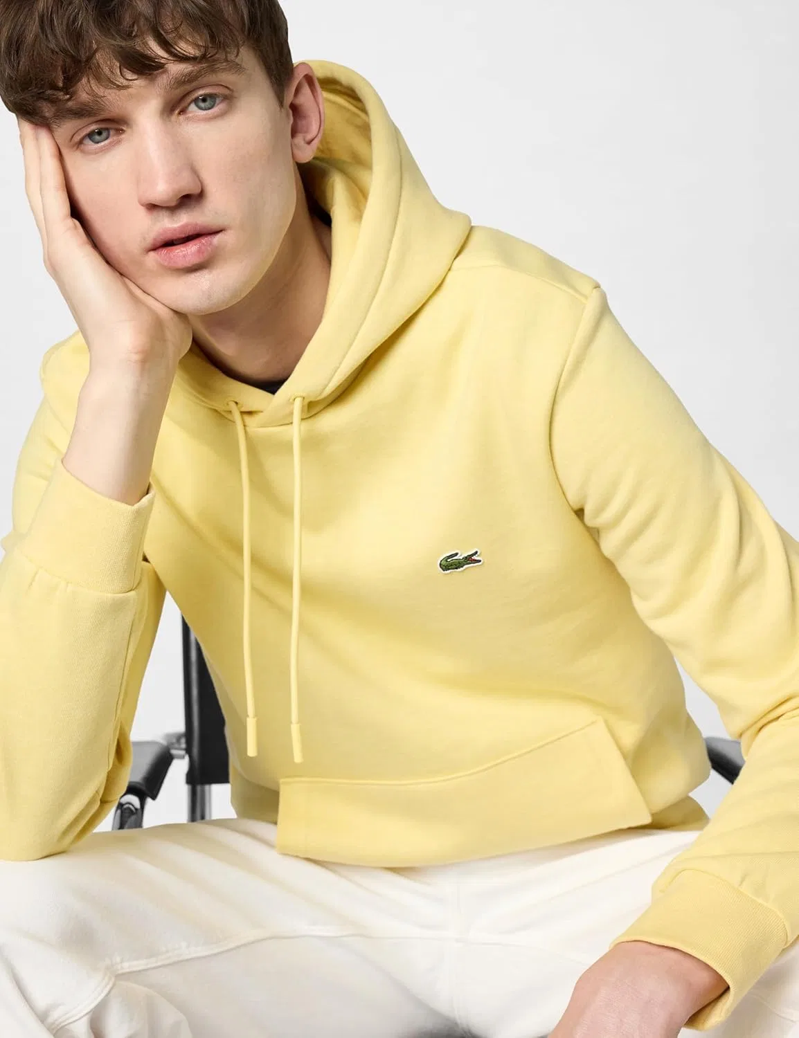 Толстовка мужская Lacoste с длинным рукавом, с капюшоном, синий — фото 2