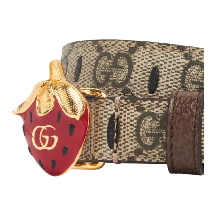GG Supreme Кожаные Ремни Женские Ширина 2 см GUCCI — фото 4