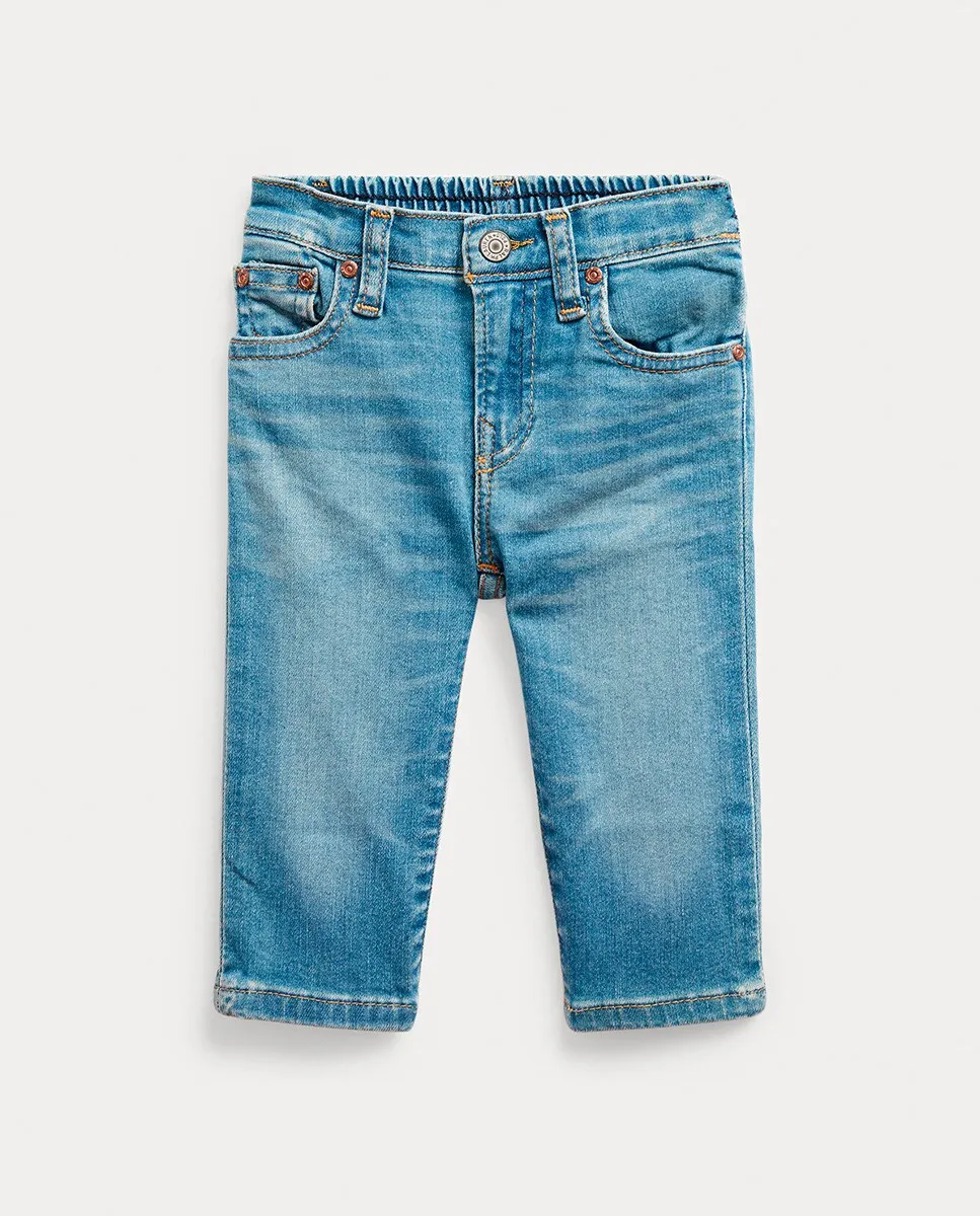 

Джинсы из хлопка для малыша с эластичной талией Polo Ralph Lauren, синий