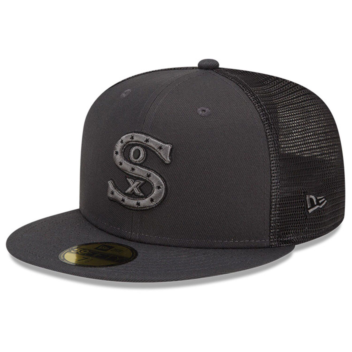 

Мужская облегающая шляпа New Era Graphite Chicago White Sox 2022 Batting Practice 59FIFTY