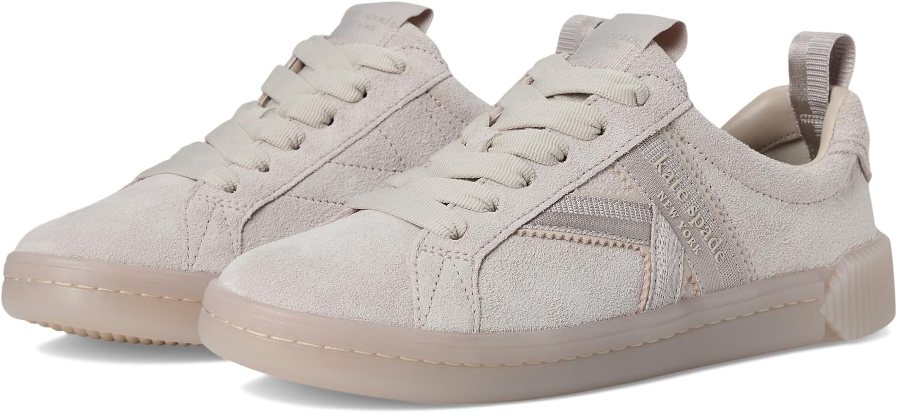 Кроссовки Kate Spade New York Women's K As In Kate Suede Court Sneaker, Quartz Pebble