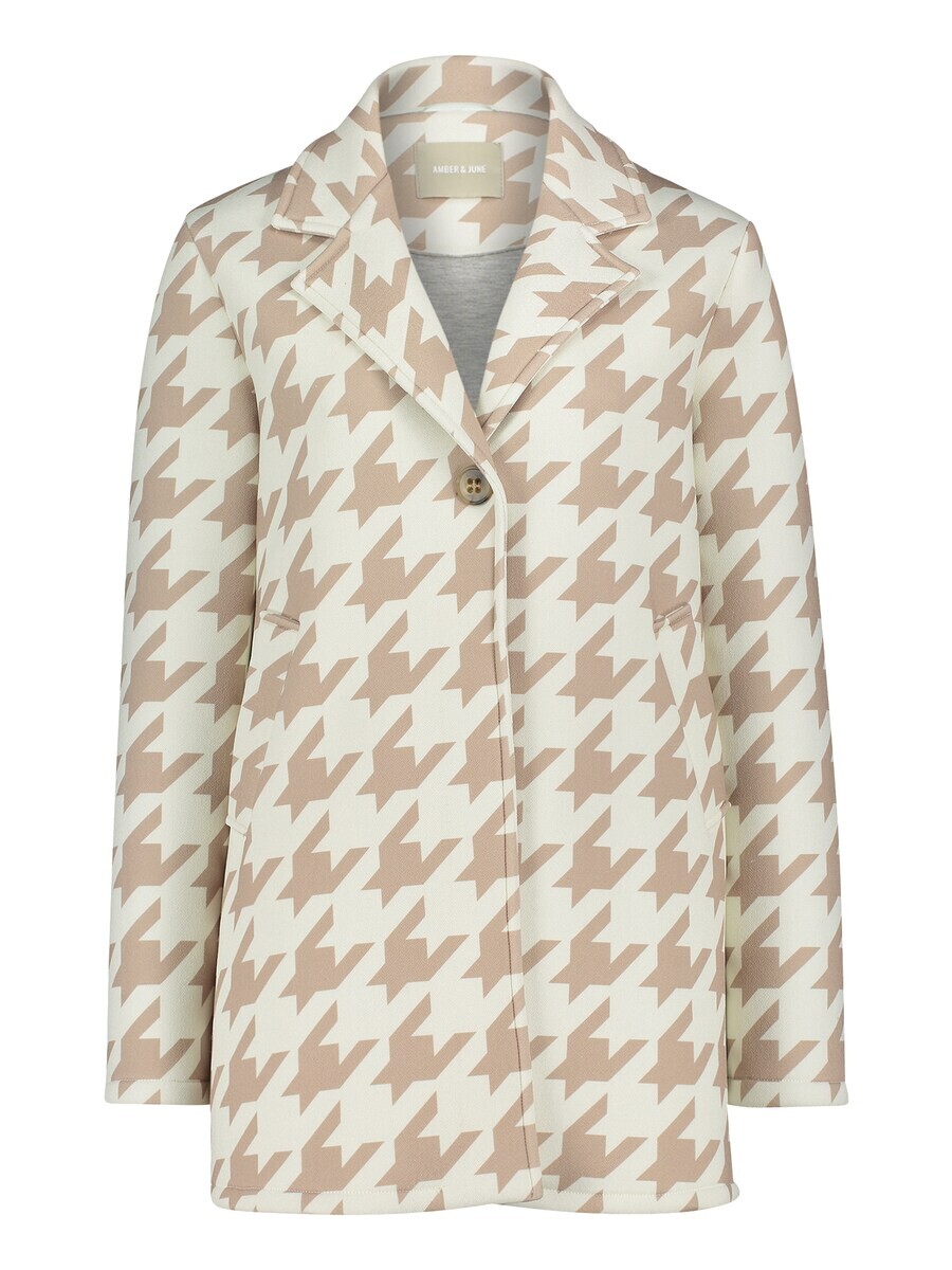 

Короткое пальто Amber & June Between-Seasons Coat, цвет cream/dark beige