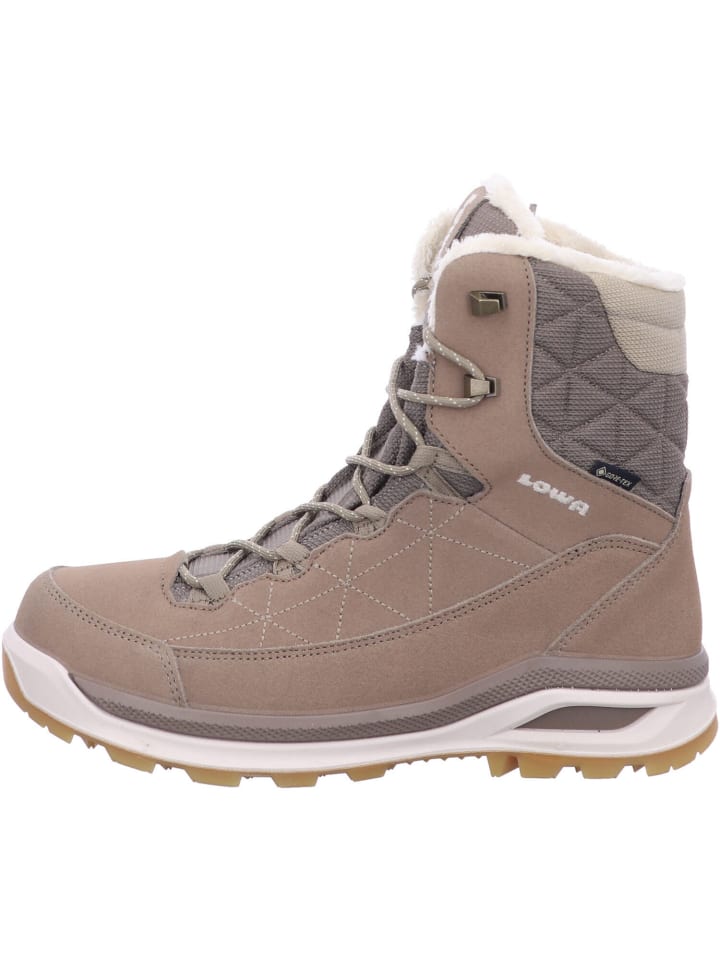 Женские ботинки LOWA OTTAWA GTX стеганые из кожи и текстиля, бежевый — фото 3