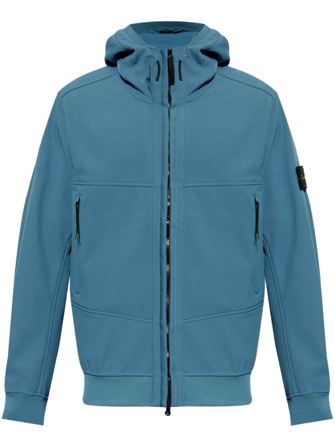 

Stone Island куртка на молнии с логотипом Compass, синий