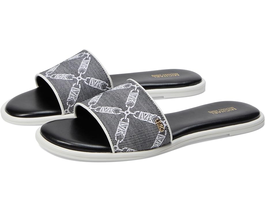 

Сандалии MICHAEL Michael Kors Saylor Slide, цвет Black/Optic White