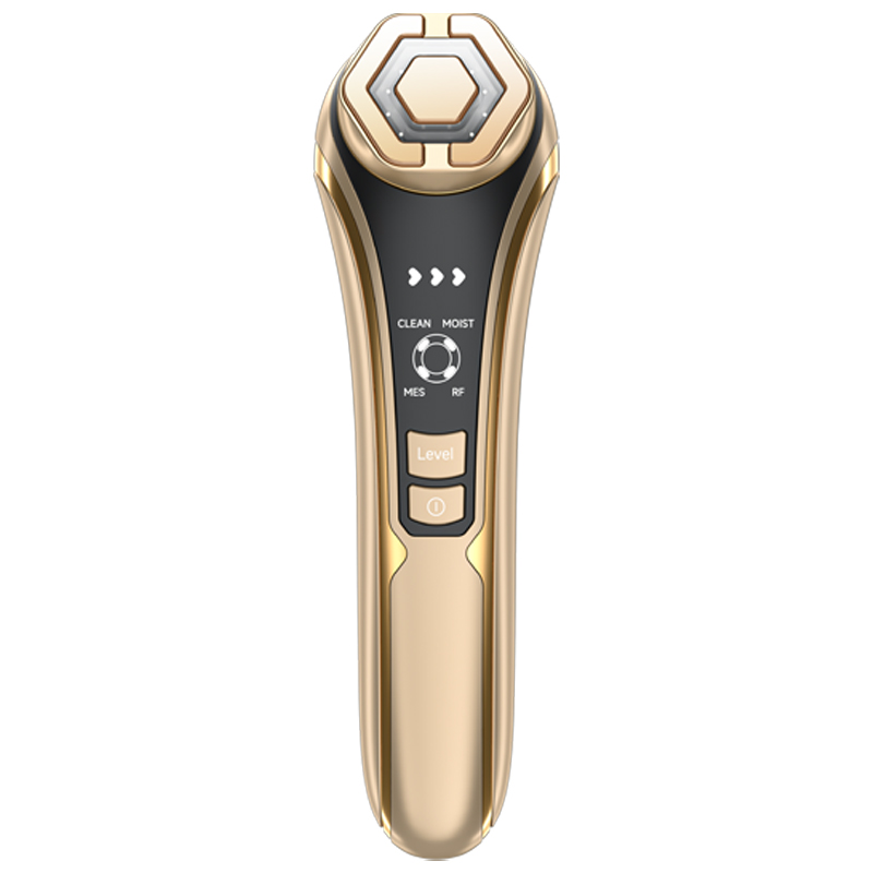 

Японский домашний прибор для красоты лица, устройство для улучшения кожи и доставки микротоков, RF Meter MAGITECH, золото