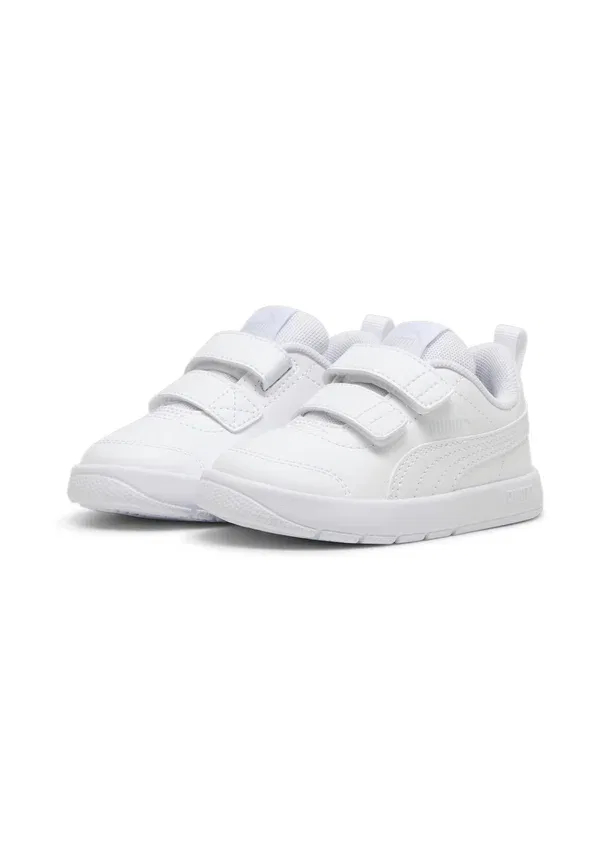 Кроссовки для тренировок Courtflex v3 Puma, белый белый серебристый туман — фото 2