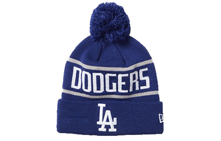 

New Era Вязаная шапка MLB унисекс синяя, Blue