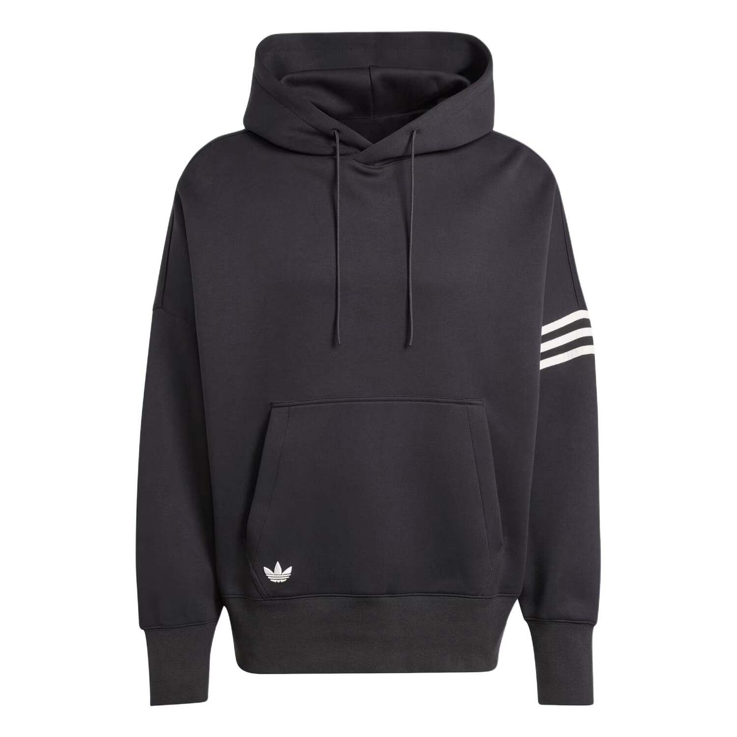 

Толстовка с капюшоном и логотипом Adidas 3-Stripes Adidas Originals, черный