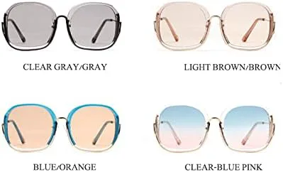 

Солнцезащитные очки квадратной формы 2027 года для женщин, винтажные солнцезащитные очки, ретро-очки для женщин с защитой от ультрафиолета UV400 MTZJH, Blue-orange