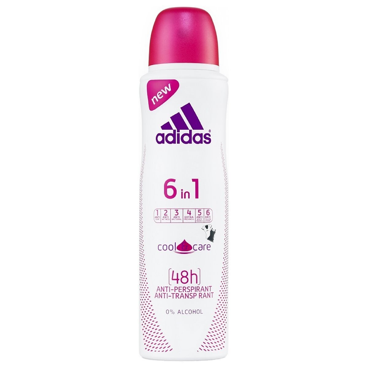 

Adidas, Adidas Cool & Care 6в1, Дезодорант, 150 мл