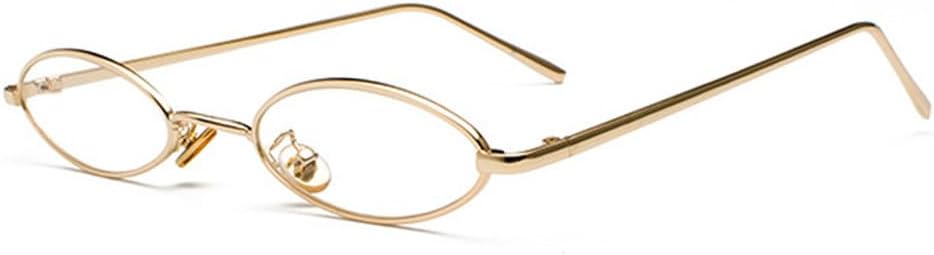 

Солнцезащитные очки UV400 с защитой от ультрафиолета — маленькие круглые металлические линзы с градиентом, подходят для женщин и мужчин, для бега и занятий спортом на открытом воздухе UYPTK, C6 Gold-clear