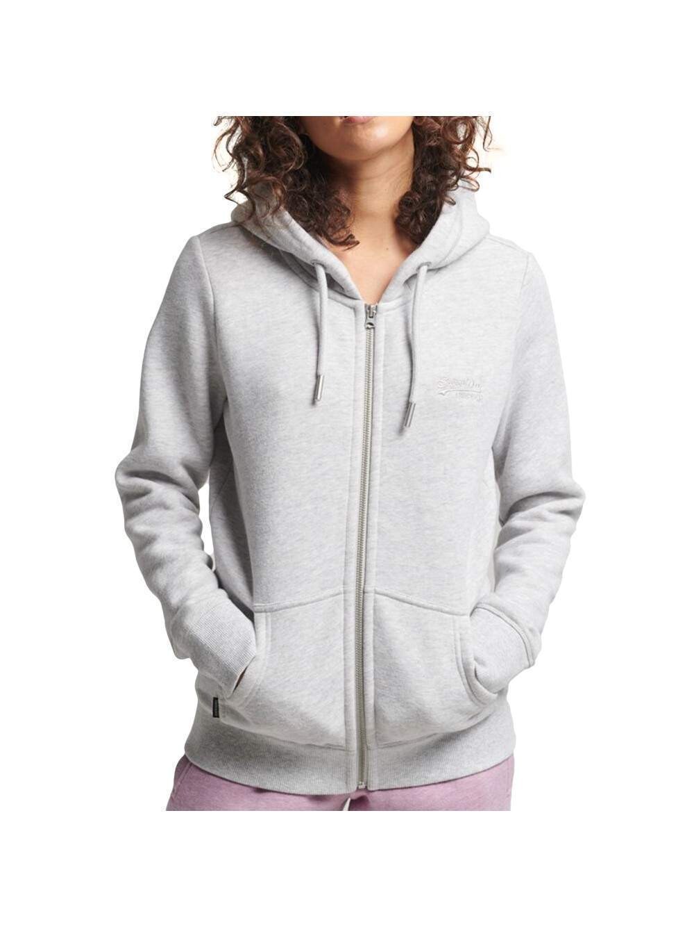 

Толстовка с вышитым винтажным логотипом Superdry, серый