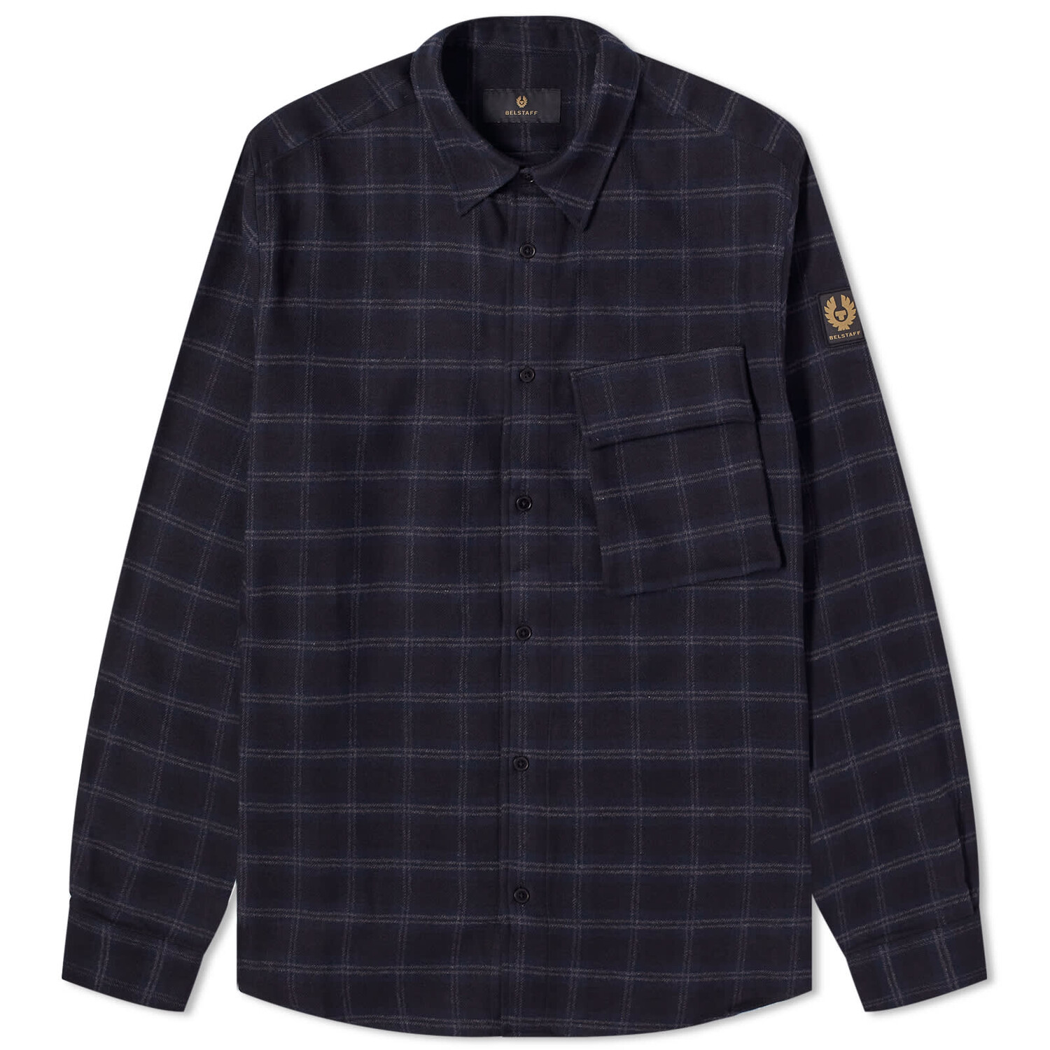 

Рубашка Belstaff Scale Check, цвет Navy & Charcoal