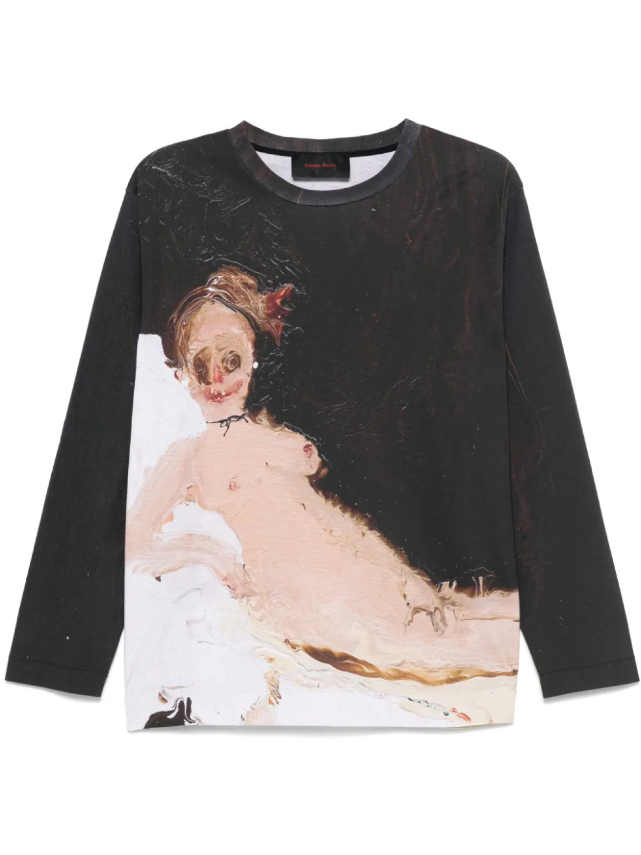 

Футболка с принтом Симоны Роша Simone Rocha, серый