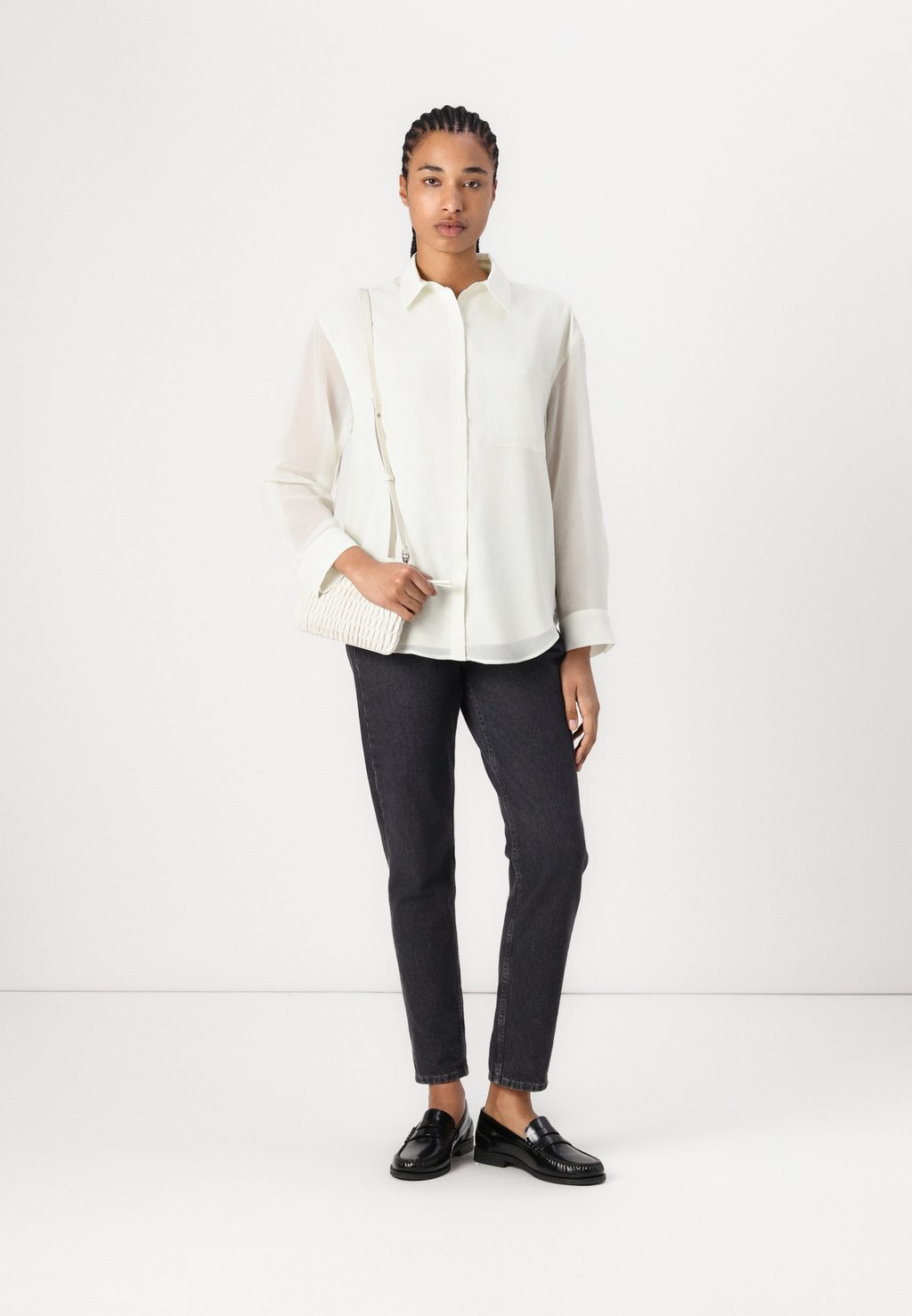 Рубашка ROLL SLEEVE UTILITY POCKET Calvin Klein, бежевый — фото 2