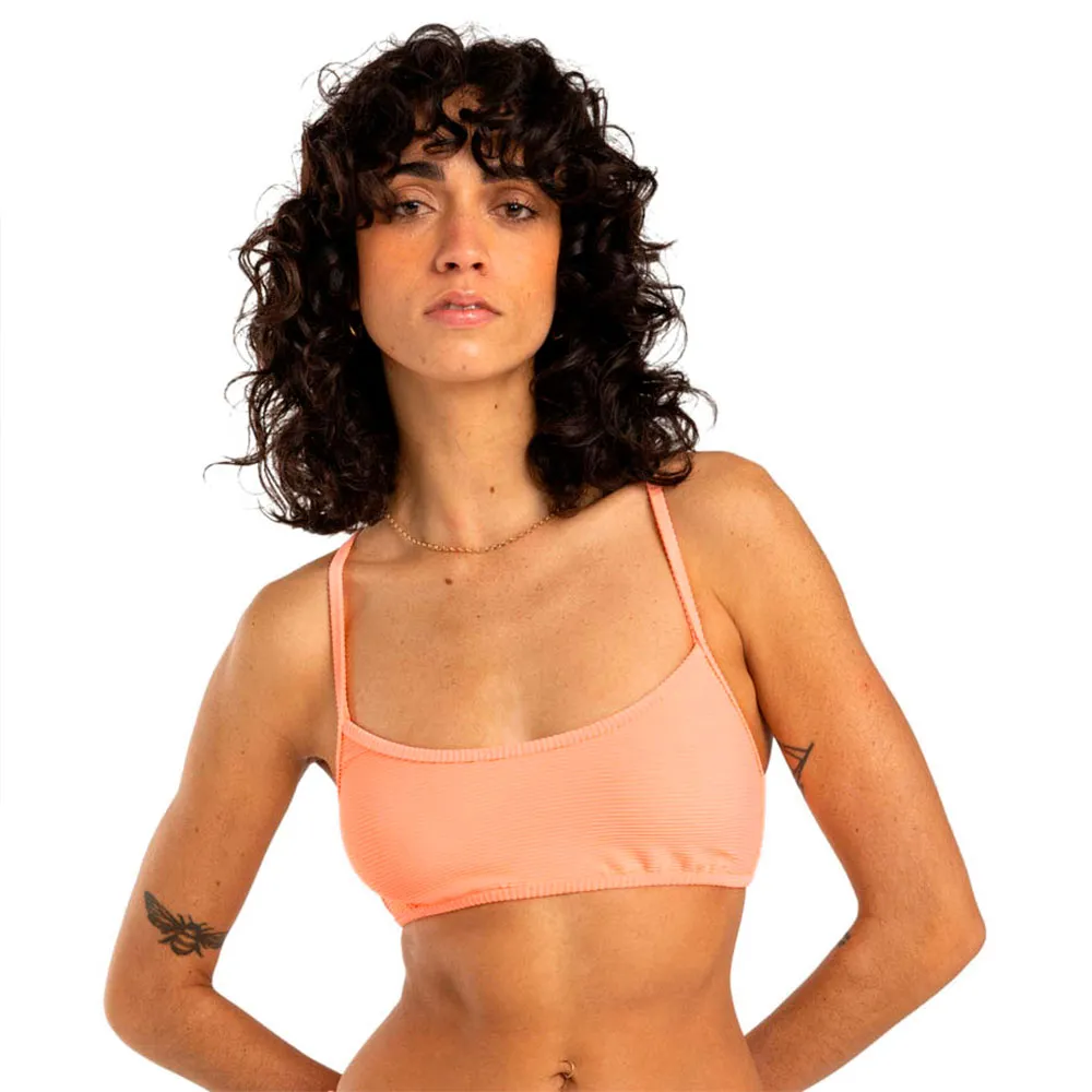

Топ бикини Billabong Tanlines Lace Up, оранжевый