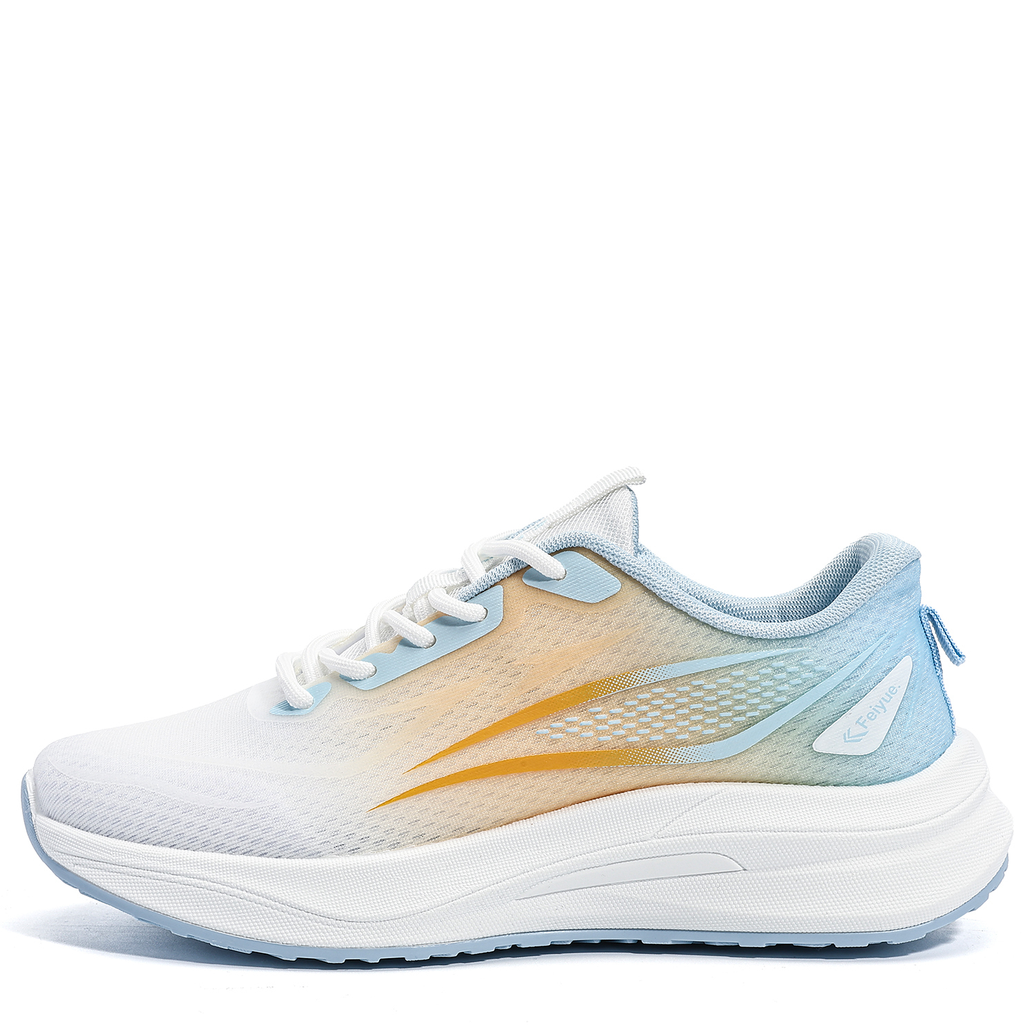 

Feiyue Амортизирующие дышащие поддерживающие легкие низкие кеды для марафонских тренировок унисекс бело-фиолетовые, цвет White Purple