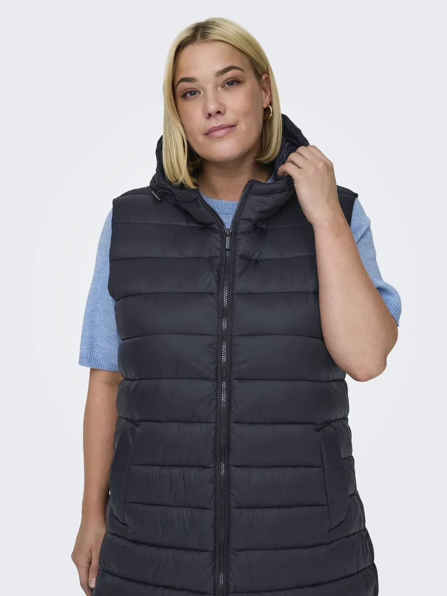 

Стеганый жилет ONLY CARMAKOMA "CARMELODY WAISTCOAT OTW", черный