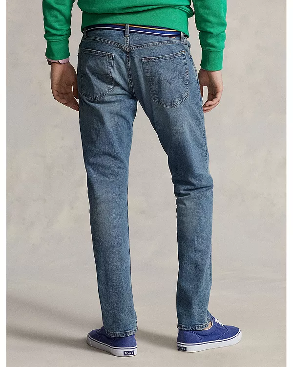 Джинсы Sullivan Slim Fit из эластичной ткани, средне-синего цвета. Polo Ralph Lauren, синий — фото 3