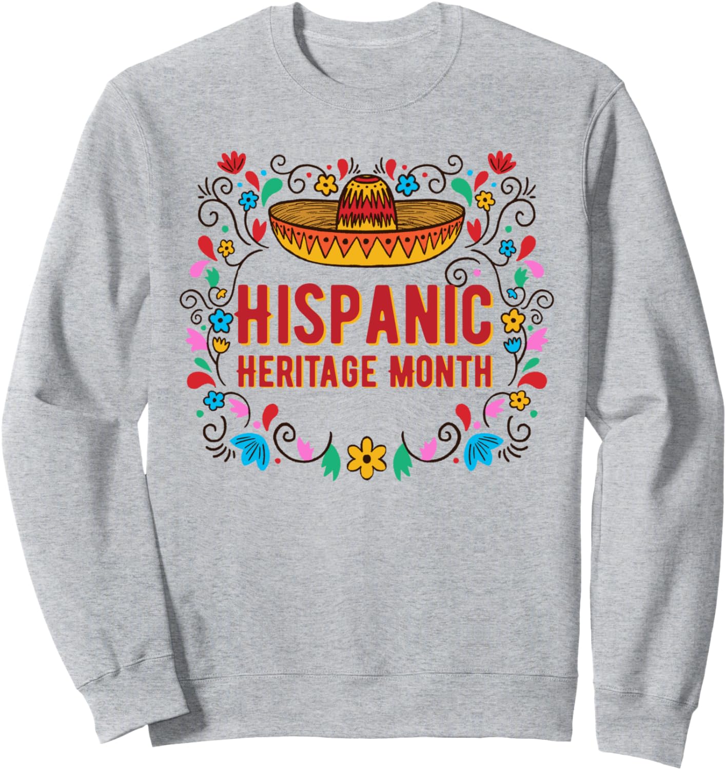 

Месяц латиноамериканского наследия Mez de la Herencia Толстовка Hispana Hispanic Heritage Month For Love, серый