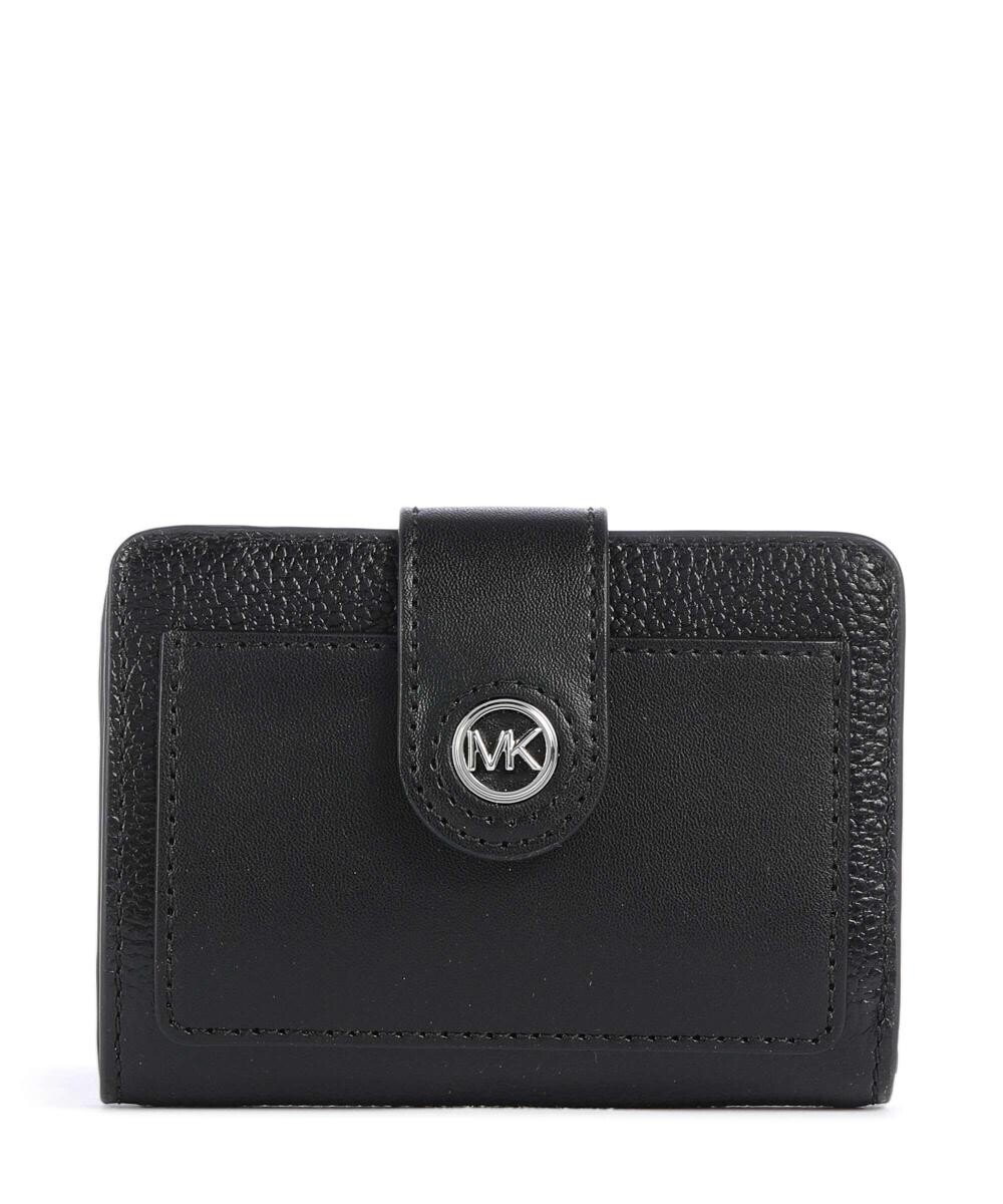 

Кошелек Mk с подвесками из зернистой яловой кожи Michael Kors, черный