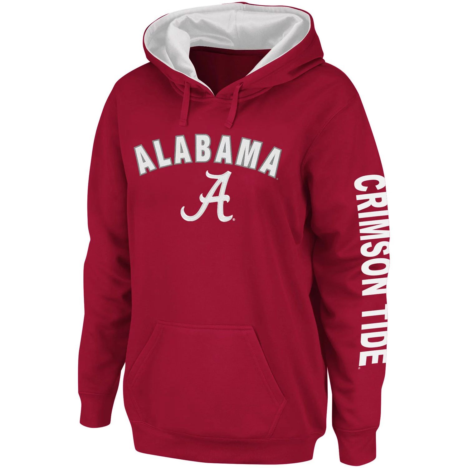 

Женский пуловер с капюшоном Colosseum Crimson Alabama Crimson Tide Loud and Proud Colosseum