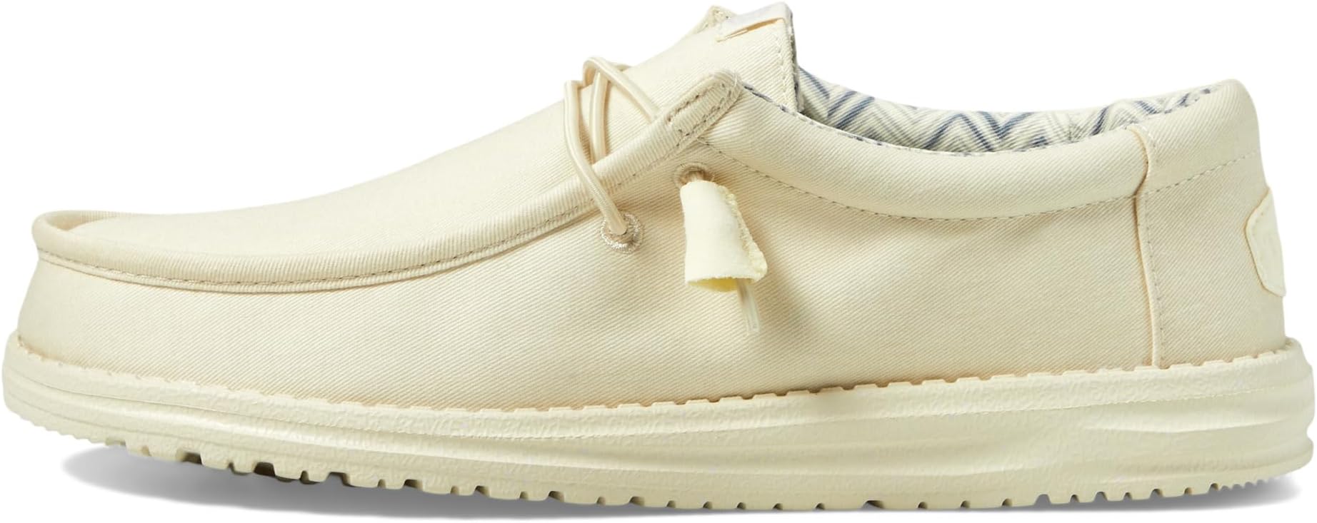 Лоферы Hey Dude Wally Stretch Canvas, Stone White — фото 4