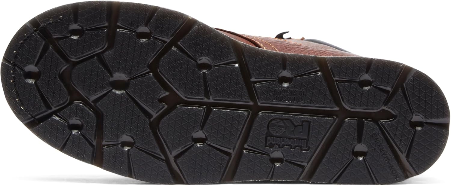 Timberland PRO мужские рабочие ботинки Gridworks 6 дюймов с защитным носком Alloy, водонепроницаемые, с индустриальной клиновидной подошвой, Brown — фото 4
