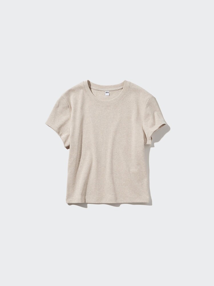 

Мини футболка Uniqlo, цвет 30 бежевый