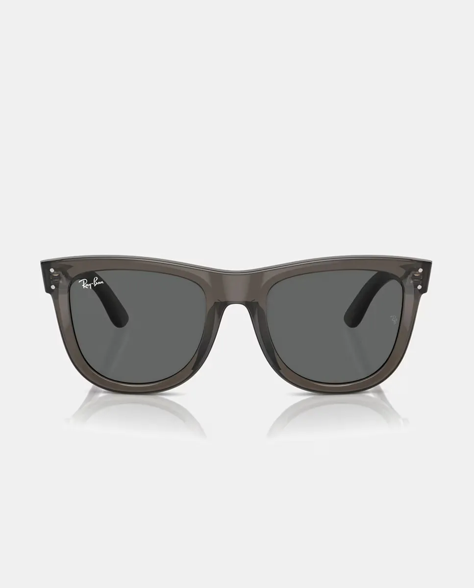 

Серые квадратные солнцезащитные очки унисекс Ray-Ban, серый