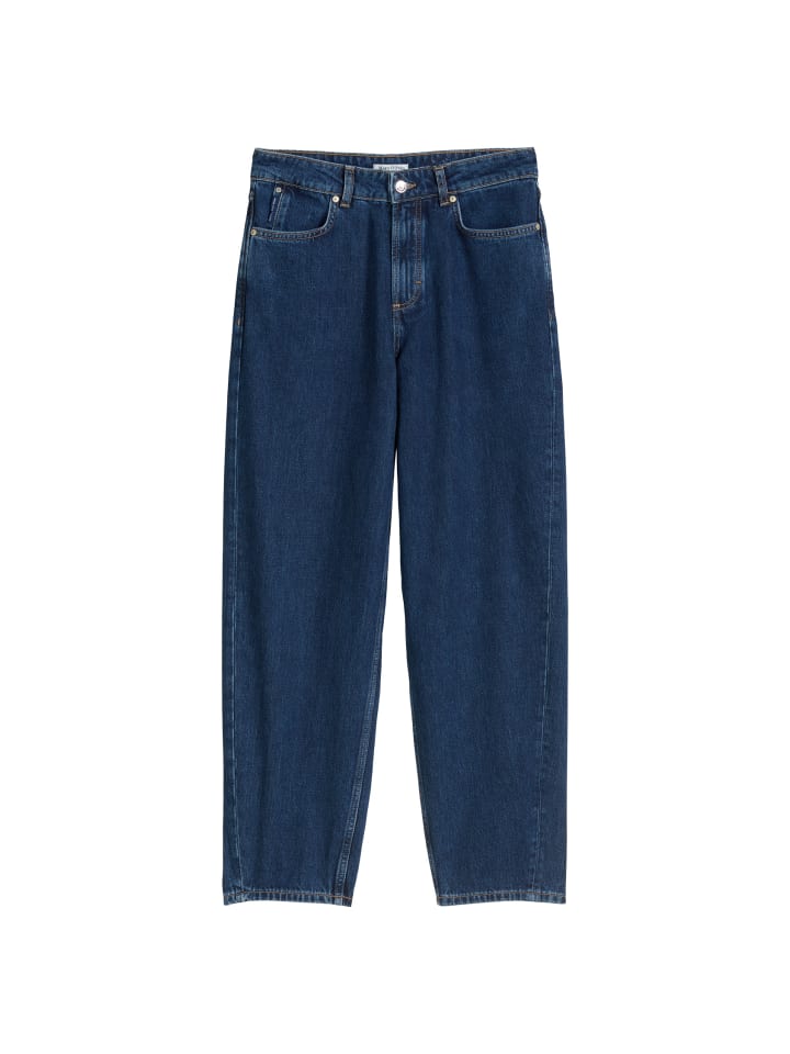 

Marc O'Polo DENIM Джинсы модели Stine свободного кроя, укороченные, темно-синего цвета