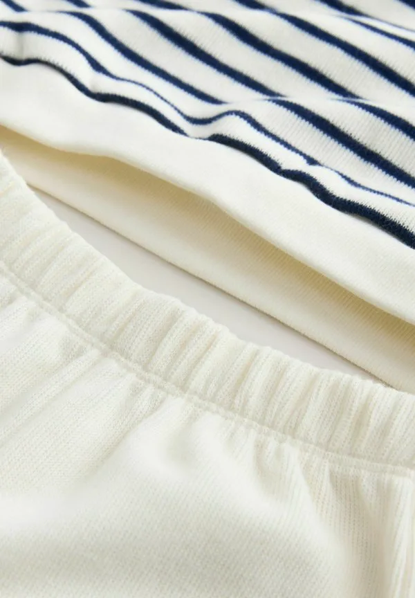 Спортивный костюм с длинными рукавами и широкими штанинами Next, Ecru Navy Stripe — фото 3