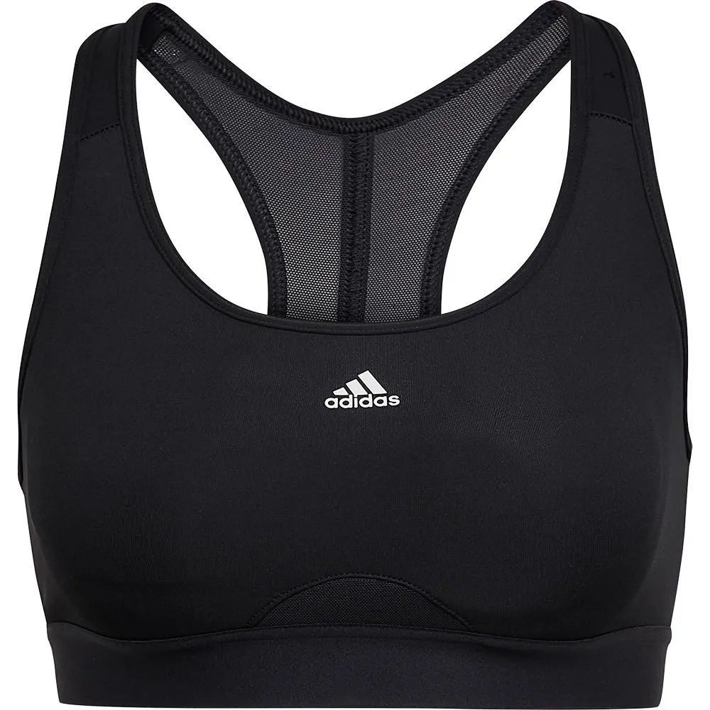 Спортивный бюстгальтер adidas Power MS PD sports bra, черный — фото 3