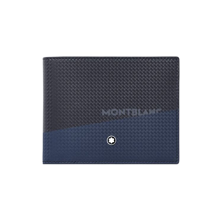 

MONTBLANC Мужской кошелек из коровьей кожи, цвет синий/черный