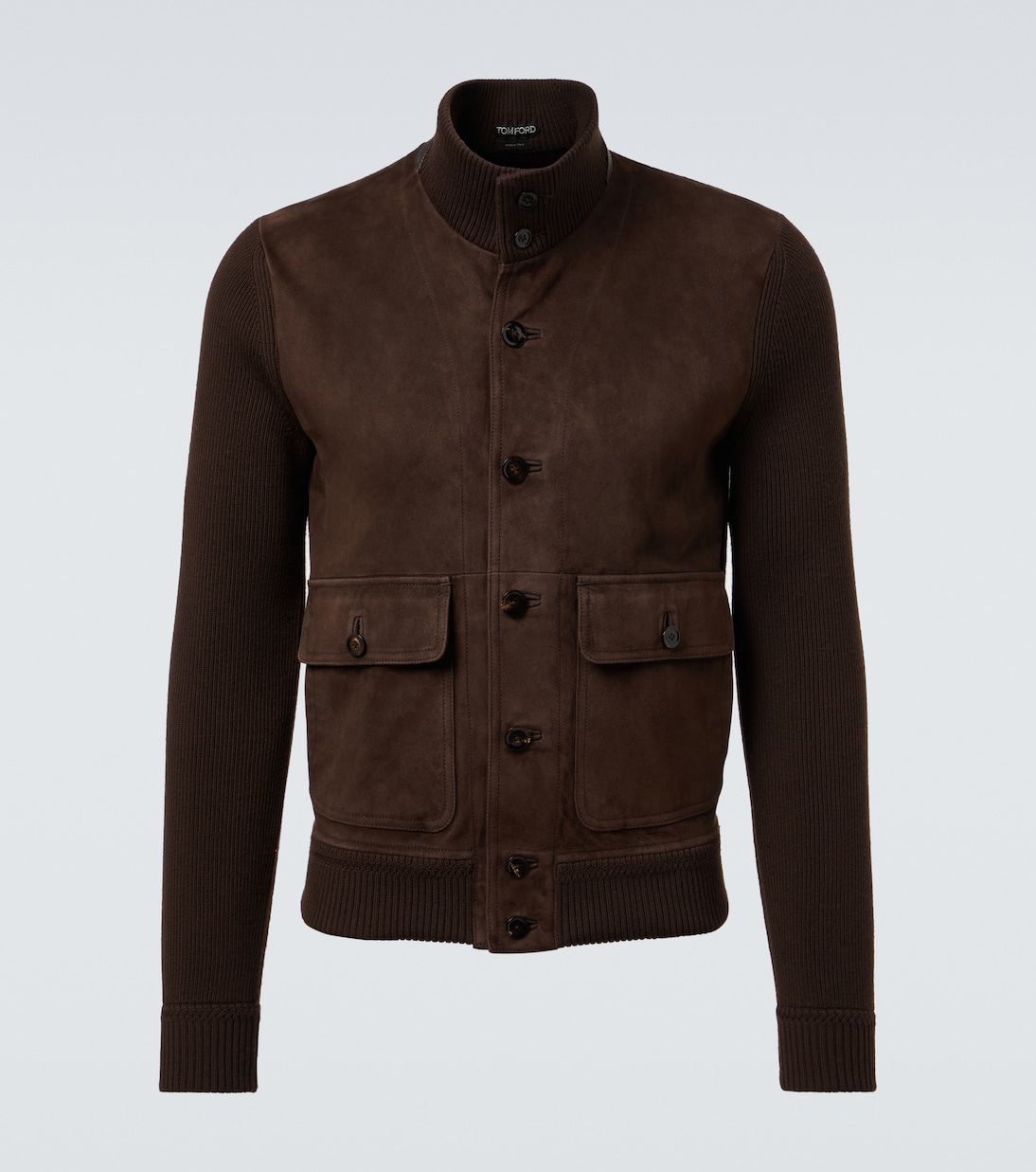 

Шерстяной и замшевый блузон Tom Ford, Deep Brown
