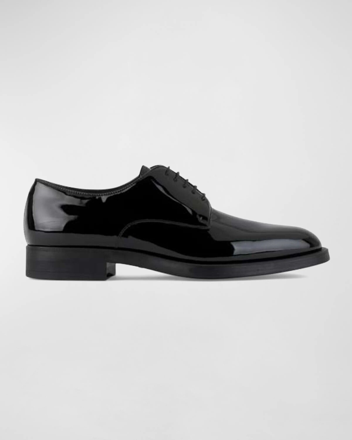 

Мужские лакированные туфли дерби Giorgio Armani, цвет Black